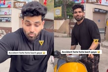 Shiv Thakare Almost Falls As He Rides a Scooter In Mumbai, Fans Say 'Sambhal Kar' | Watch