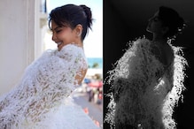 We Could Ditch Shimmer Any Day For Jacqueliene Fernandez’s Feathered Dress